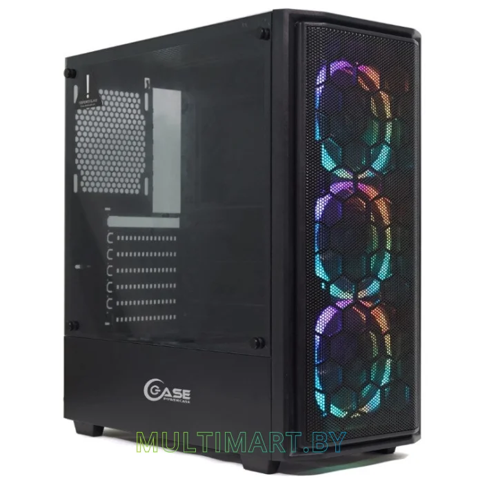Корпус Powercase Alisio Mesh M3 Black ARGB (CASMB-A3)